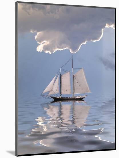 Sailboat On Water-rolffimages-Mounted Art Print