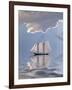 Sailboat On Water-rolffimages-Framed Art Print