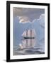 Sailboat On Water-rolffimages-Framed Art Print