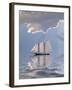 Sailboat On Water-rolffimages-Framed Art Print