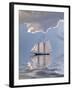 Sailboat On Water-rolffimages-Framed Art Print