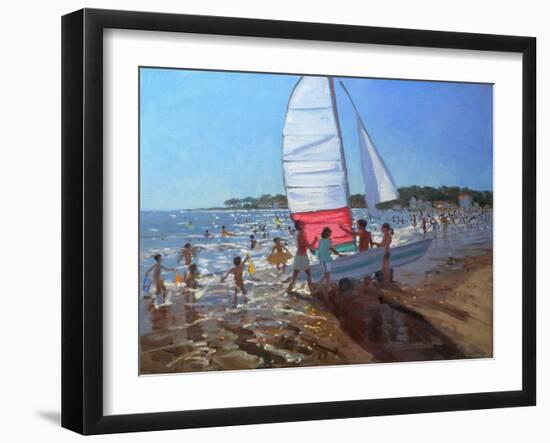 Sailboat, Palais Sur Mer, 2008-Andrew Macara-Framed Giclee Print