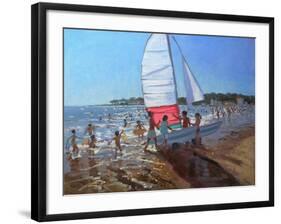 Sailboat, Palais Sur Mer, 2008-Andrew Macara-Framed Giclee Print