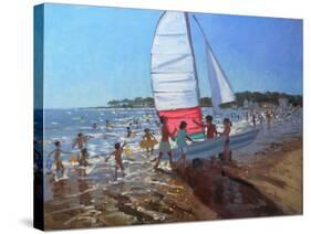 Sailboat, Palais Sur Mer, 2008-Andrew Macara-Stretched Canvas