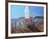 Sailboat, Palais Sur Mer, 2008-Andrew Macara-Framed Giclee Print