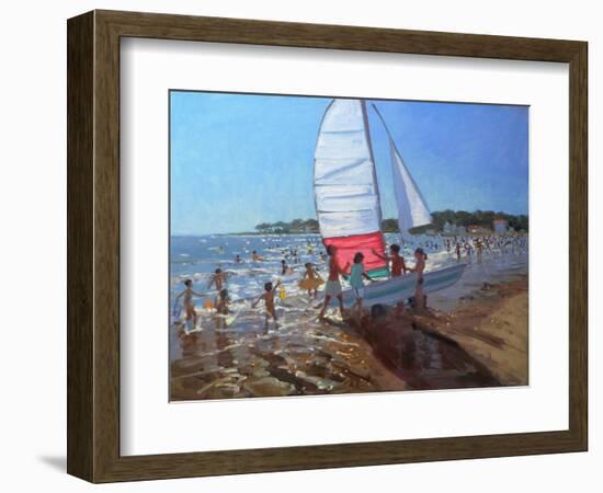 Sailboat, Palais Sur Mer, 2008-Andrew Macara-Framed Premium Giclee Print