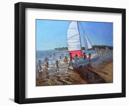 Sailboat, Palais Sur Mer, 2008-Andrew Macara-Framed Premium Giclee Print