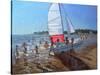 Sailboat, Palais Sur Mer, 2008-Andrew Macara-Stretched Canvas