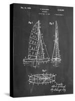 Sailboat Patent-null-Stretched Canvas