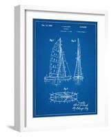 Sailboat Patent-null-Framed Art Print