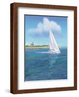 Sailboat Peace-Jeffrey Cadwallader-Framed Art Print