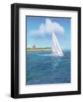 Sailboat Peace-Jeffrey Cadwallader-Framed Art Print