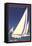 Sailboat Poster, San Diego, California-null-Framed Stretched Canvas