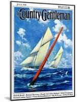 "Sailboat Race," Country Gentleman Cover, July 1, 1928-Anton Otto Fischer-Mounted Giclee Print