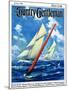 "Sailboat Race," Country Gentleman Cover, July 1, 1928-Anton Otto Fischer-Mounted Giclee Print