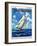 "Sailboat Race," Country Gentleman Cover, July 1, 1928-Anton Otto Fischer-Framed Giclee Print