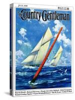 "Sailboat Race," Country Gentleman Cover, July 1, 1928-Anton Otto Fischer-Stretched Canvas