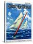 "Sailboat Race," Country Gentleman Cover, July 1, 1928-Anton Otto Fischer-Stretched Canvas