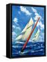 "Sailboat Race,"July 1, 1928-Anton Otto Fischer-Framed Stretched Canvas