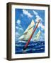 "Sailboat Race,"July 1, 1928-Anton Otto Fischer-Framed Premium Giclee Print