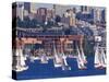 Sailboat Race on Lake Union, Seattle, Washington, USA-William Sutton-Stretched Canvas