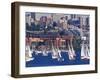 Sailboat Race on Lake Union, Seattle, Washington, USA-William Sutton-Framed Photographic Print