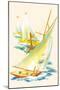 Sailboat Race-null-Mounted Art Print