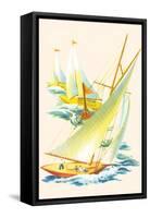 Sailboat Race-null-Framed Stretched Canvas