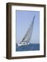 Sailboat Racing in the Blue and Calm Ocean against Sky-Nosnibor137-Framed Photographic Print