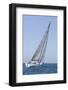 Sailboat Racing in the Blue and Calm Ocean against Sky-Nosnibor137-Framed Photographic Print