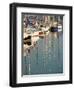 Sailboat Reflections, Southern Harbor, Lesvos, Mithymna, Northeastern Aegean Islands, Greece-Walter Bibikow-Framed Photographic Print