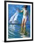 Sailboat Reflections-John Asaro-Framed Giclee Print