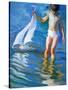 Sailboat Reflections-John Asaro-Stretched Canvas