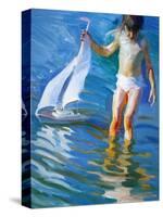 Sailboat Reflections-John Asaro-Stretched Canvas