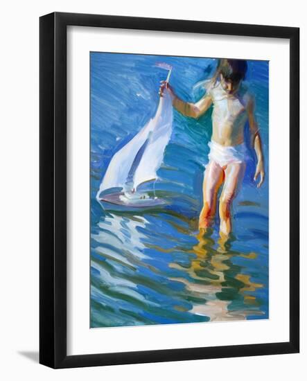 Sailboat Reflections-John Asaro-Framed Giclee Print