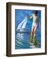 Sailboat Reflections-John Asaro-Framed Giclee Print