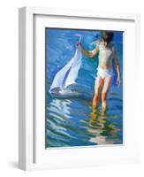 Sailboat Reflections-John Asaro-Framed Giclee Print