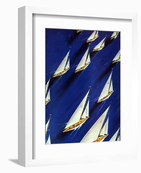 "Sailboat Regatta," June 29, 1940-Ski Weld-Framed Giclee Print