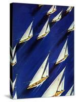 "Sailboat Regatta," June 29, 1940-Ski Weld-Stretched Canvas