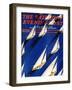 "Sailboat Regatta," Saturday Evening Post Cover, June 29, 1940-Ski Weld-Framed Premium Giclee Print