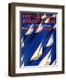 "Sailboat Regatta," Saturday Evening Post Cover, June 29, 1940-Ski Weld-Framed Giclee Print