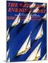 "Sailboat Regatta," Saturday Evening Post Cover, June 29, 1940-Ski Weld-Mounted Giclee Print