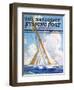 "Sailboat Regatta," Saturday Evening Post Cover, September 8, 1934-Anton Otto Fischer-Framed Giclee Print