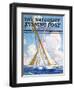 "Sailboat Regatta," Saturday Evening Post Cover, September 8, 1934-Anton Otto Fischer-Framed Giclee Print