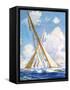 "Sailboat Regatta,"September 8, 1934-Anton Otto Fischer-Framed Stretched Canvas