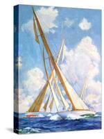 "Sailboat Regatta,"September 8, 1934-Anton Otto Fischer-Stretched Canvas