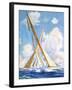 "Sailboat Regatta,"September 8, 1934-Anton Otto Fischer-Framed Giclee Print