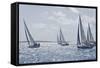 Sailboat Regattas. British Virgin Islands, West Indies, Caribbean, Central America-J P De Manne-Framed Stretched Canvas