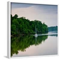 Sailboat Sailing Down the Tombigbee River in Mississippi, USA-Joe Restuccia III-Framed Photographic Print