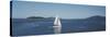 Sailboat Sailing in the Sea, San Juan, Washington State, USA-null-Stretched Canvas